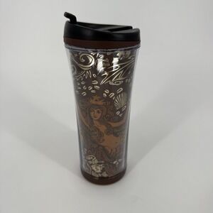 Starbucks‎ Anniversary Blend Siren Mermaid Brown Travel Tumbler 2007/2008